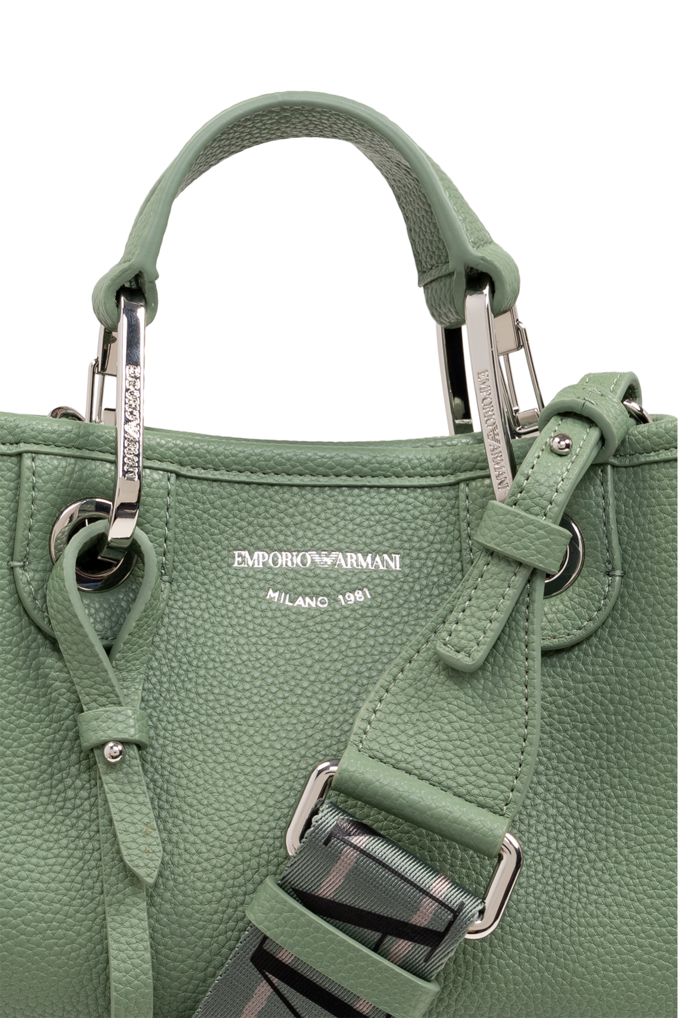 Green Shopper bag Emporio Armani Vitkac GB